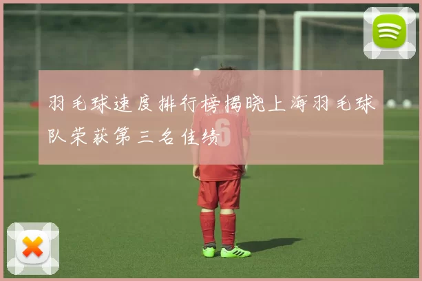 羽毛球速度排行榜揭晓上海羽毛球队荣获第三名佳绩